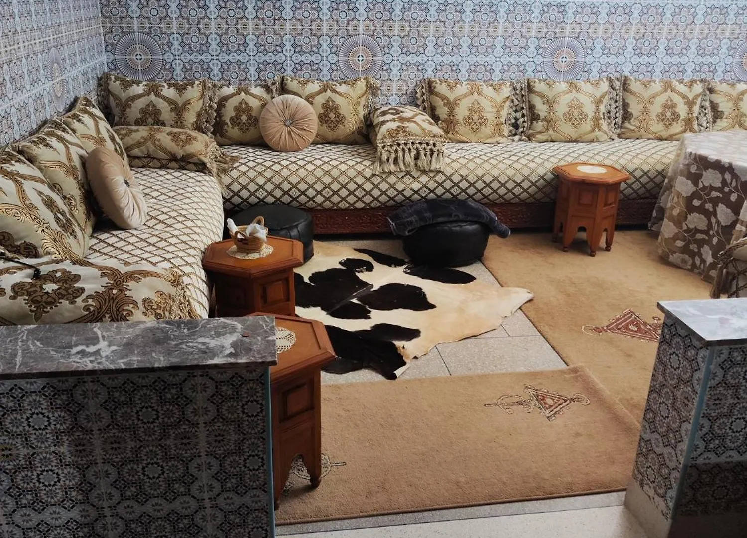 Familienfreundliche Wohnungseinrichtung Daoudiate Marrakesz Maroko